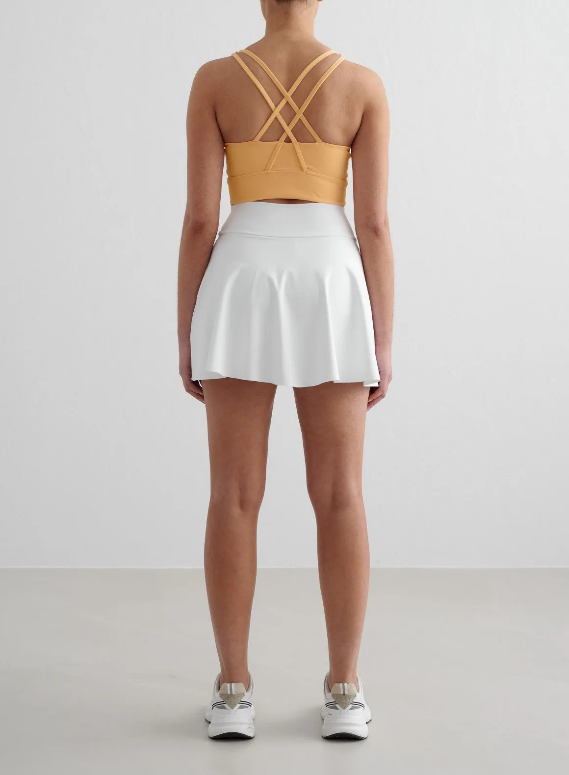 Office Appropriate White Sense Skort