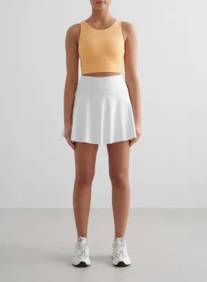 White Sense Skort Luxury Feel Soft Tones