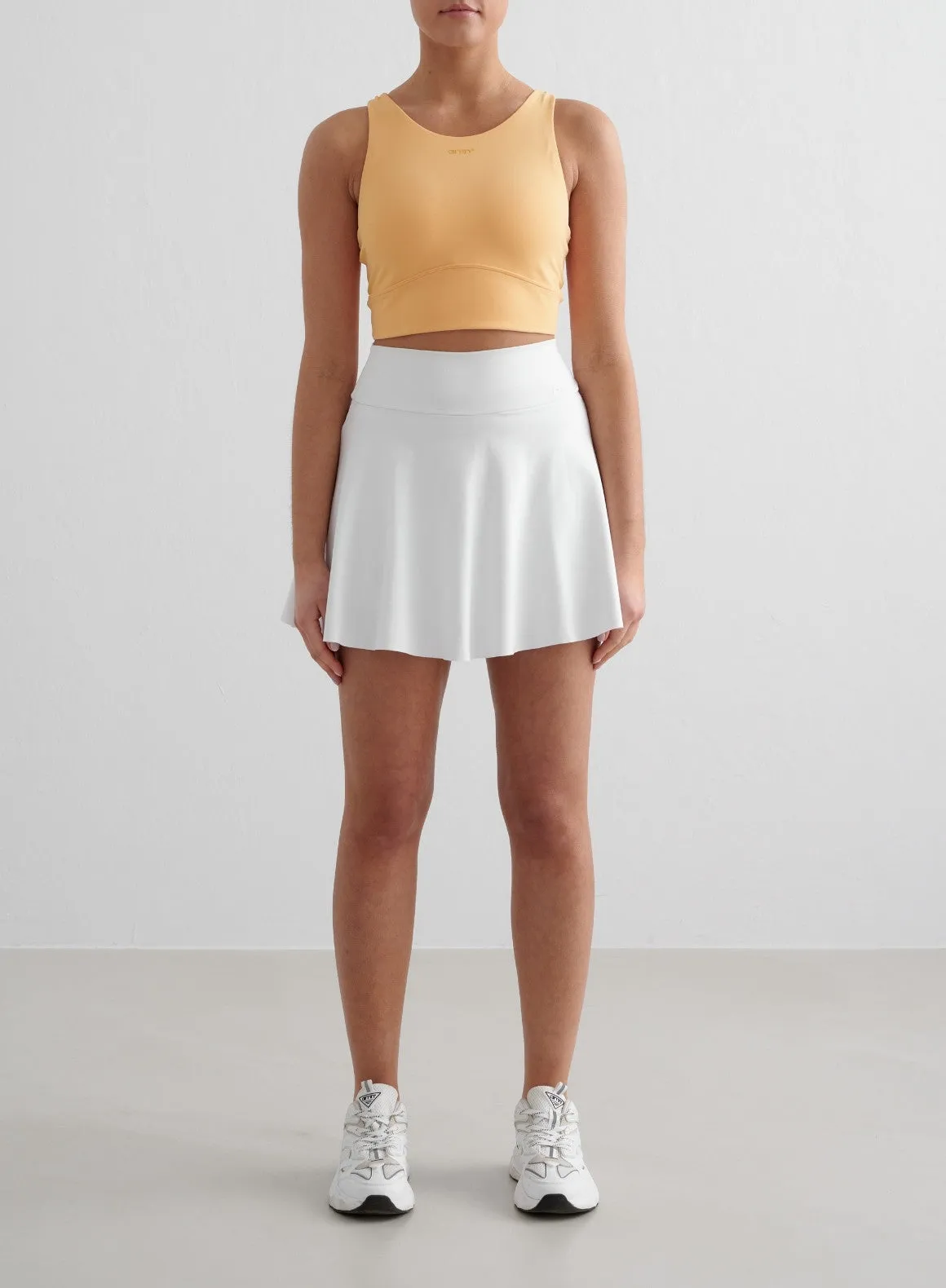 White Sense Skort Luxury Feel Soft Tones