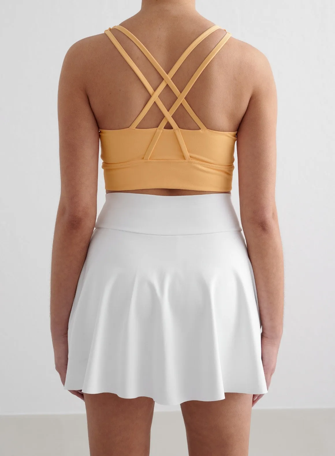 White Sense Skort High Rise Performance Fashion