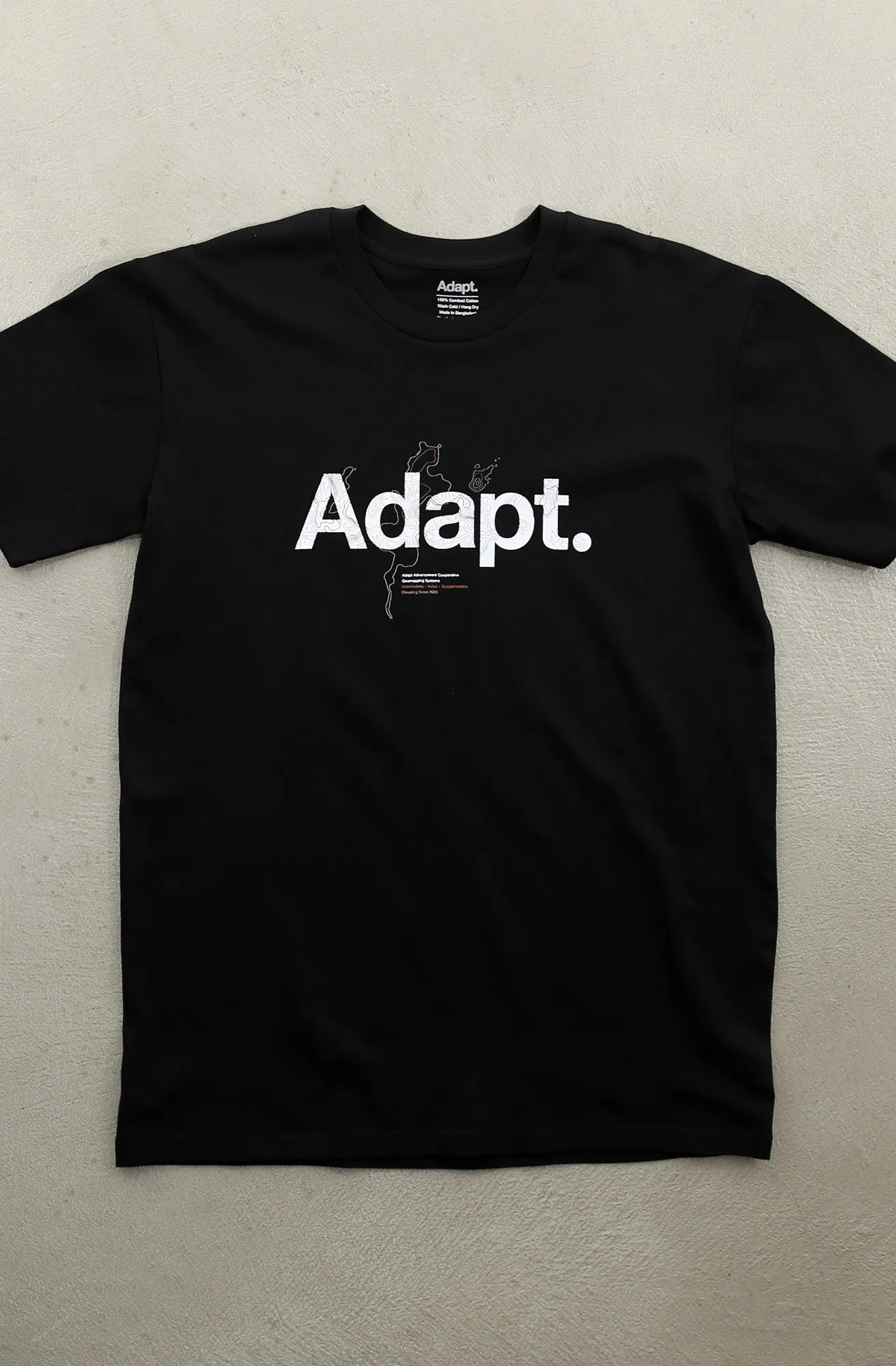 Lightweight Wear LowImpact Manufacturing Topo (Men's Black A1 Tee)