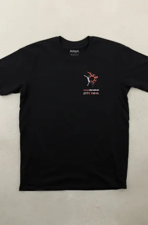 Adapt Avionics (Men's Black A1 Tee) Seamless Edging
