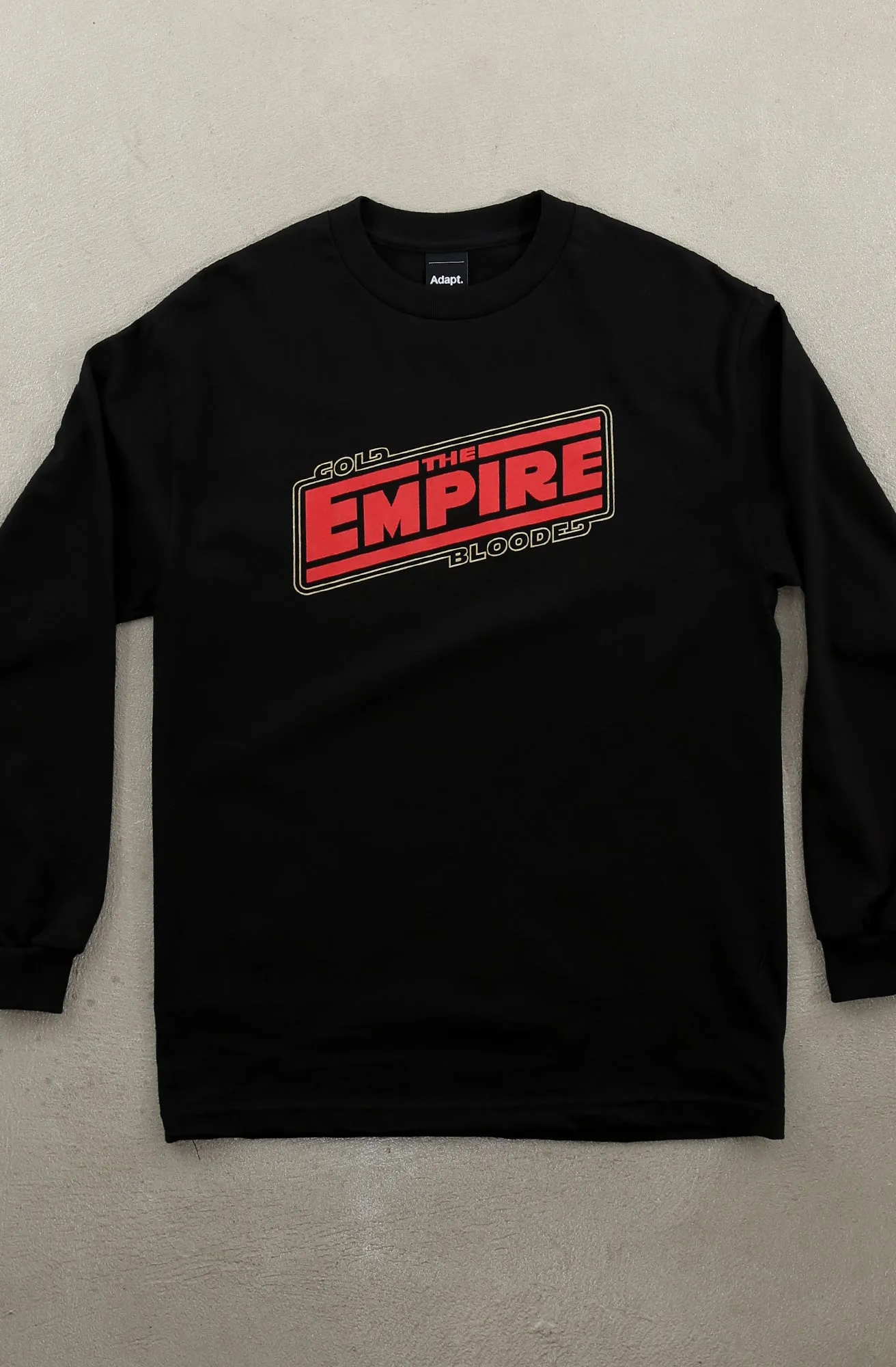 Empire Strike (Men's Black Long Sleeve Tee) Casual Fit Classic Layer Wear