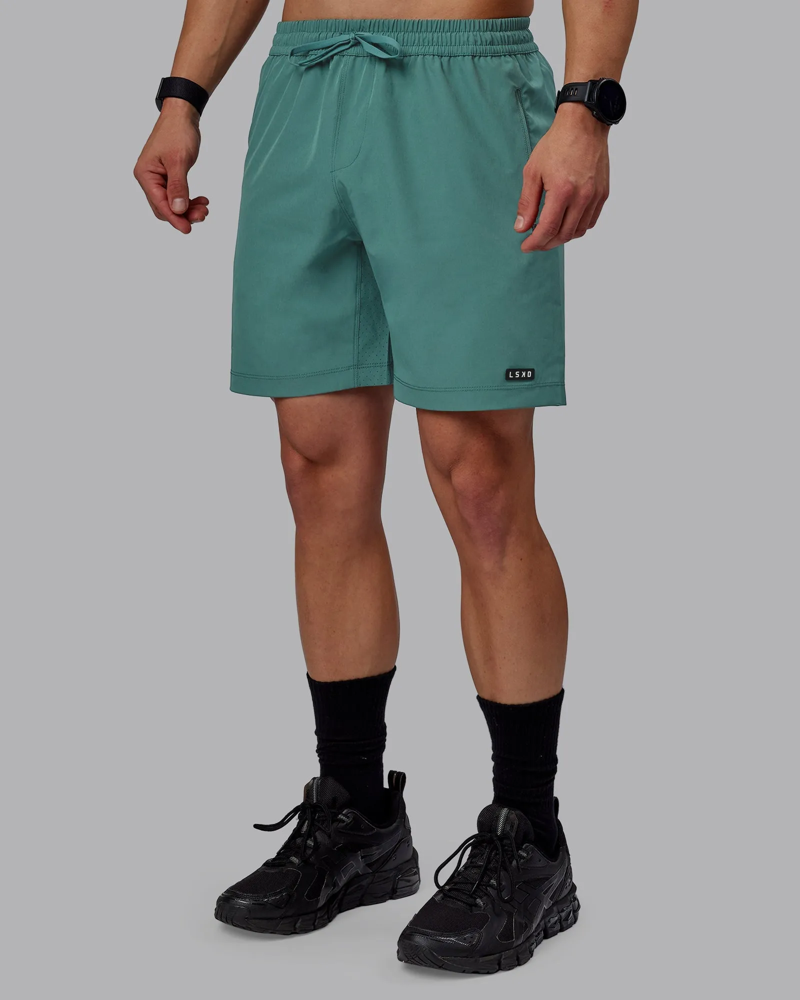 Elastic waist skateboarding outfit Rep 7" Performance Short - Sage Bush