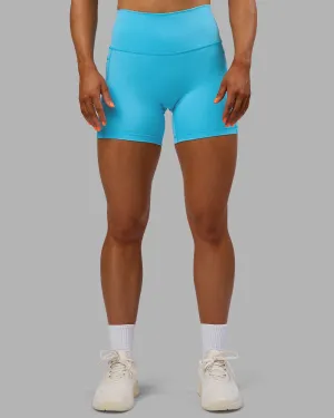 Airy Design Fusion High-Rise 6" Short Pockets - Blue Atoll