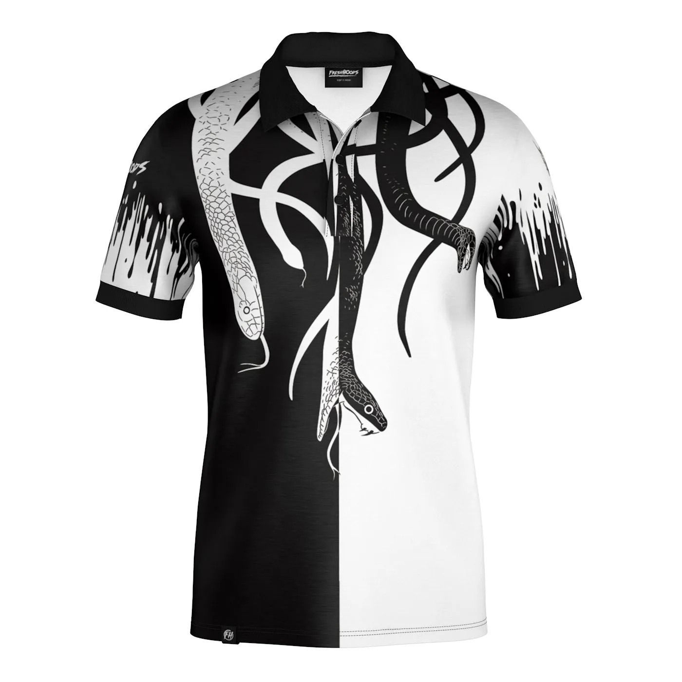 Timeless Comfort Snake Attack Polo Shirt