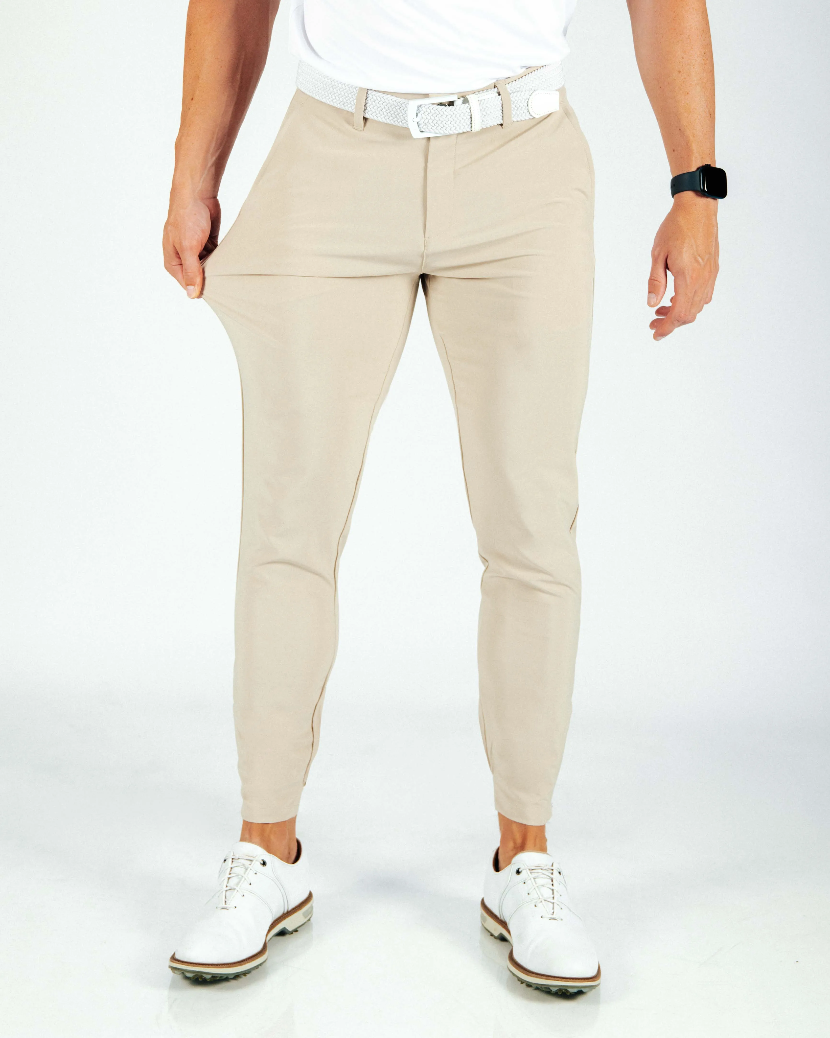 Vapor Weight Fabric StretchRecoveryFabric Men's Light Khaki Golf Jogger
