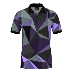 Micro Perforated Fabric Cubes Space Polo Shirt
