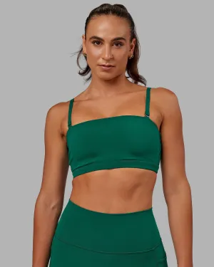 Smooth Texture Inspire Sports Bra - Malachite