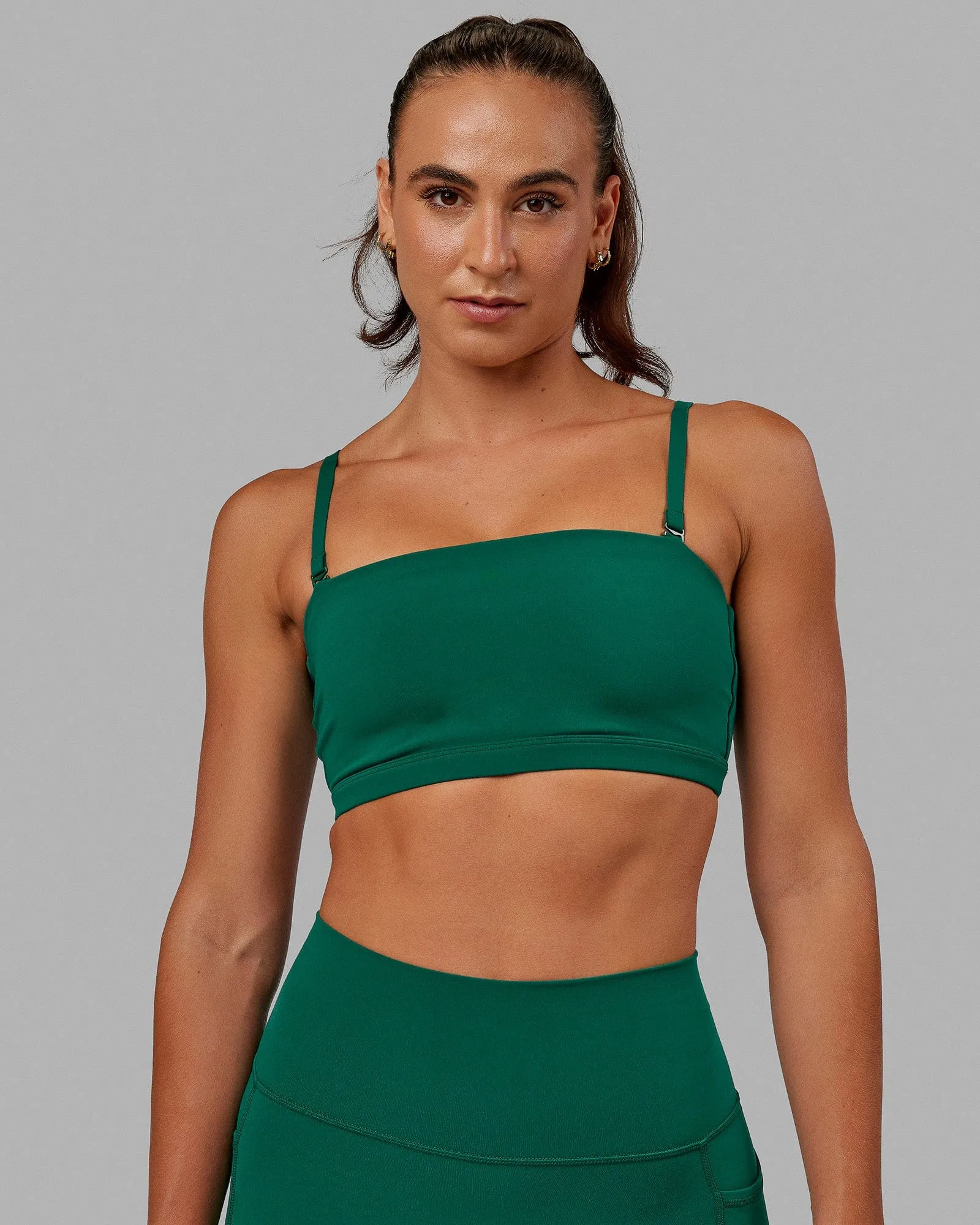 Smooth Texture Inspire Sports Bra - Malachite