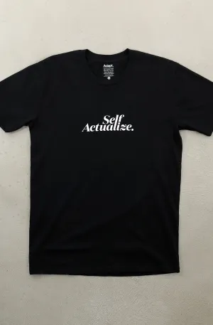 LayeringFriendly Self Actualize (Men's Black A1 Tee)