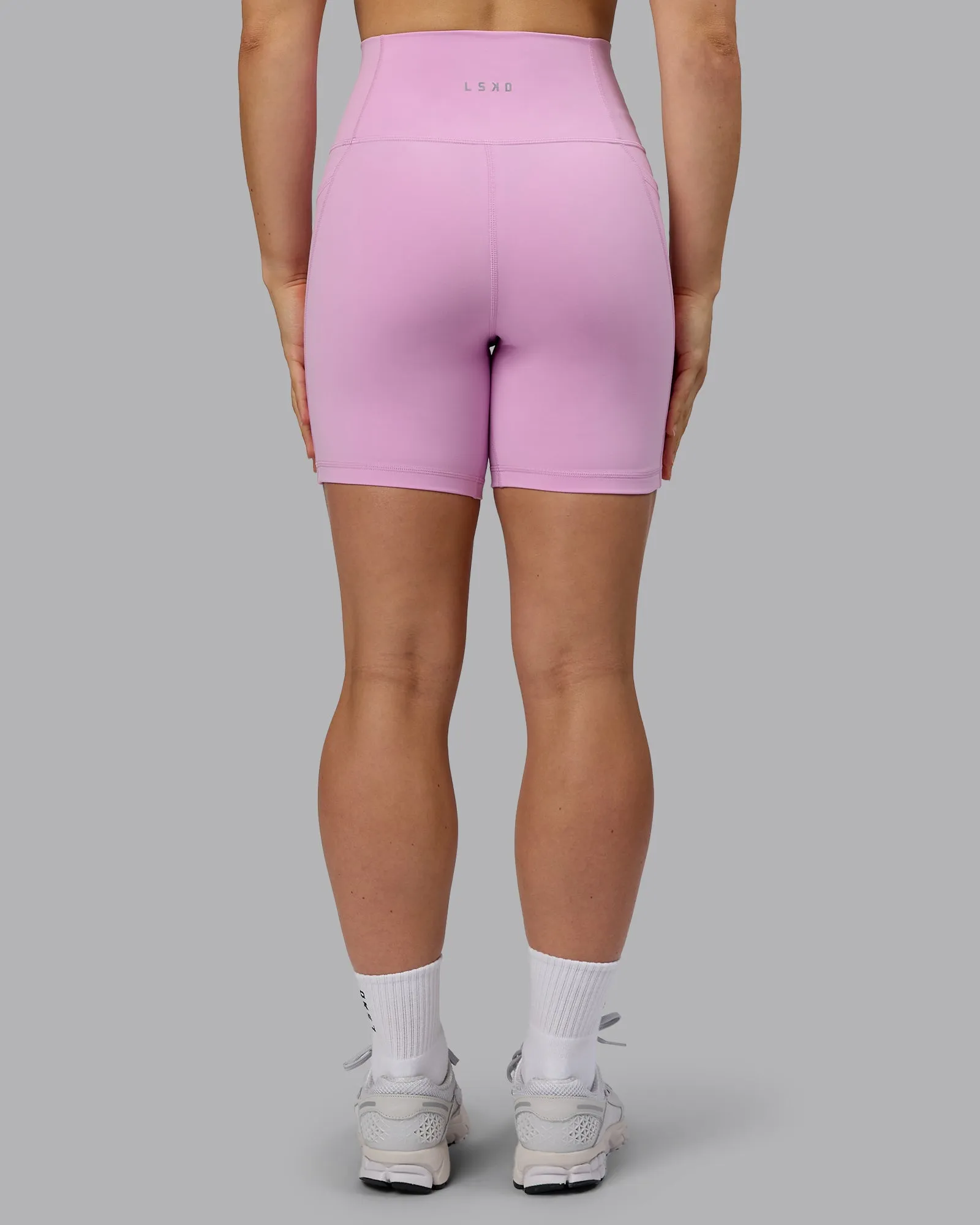 Fusion Ultra High-Rise 6" Short Pockets - Pastel Orchid Flexible Movement skiing gear