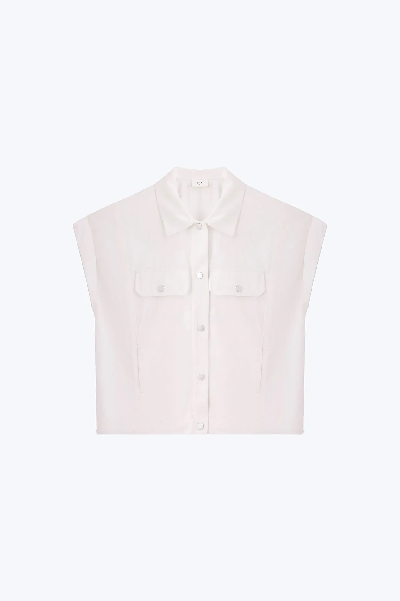 Oversized Vest - Cream Minimal Aesthetic