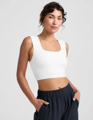 Spacedye Square Up Cropped Tank Stretch woven