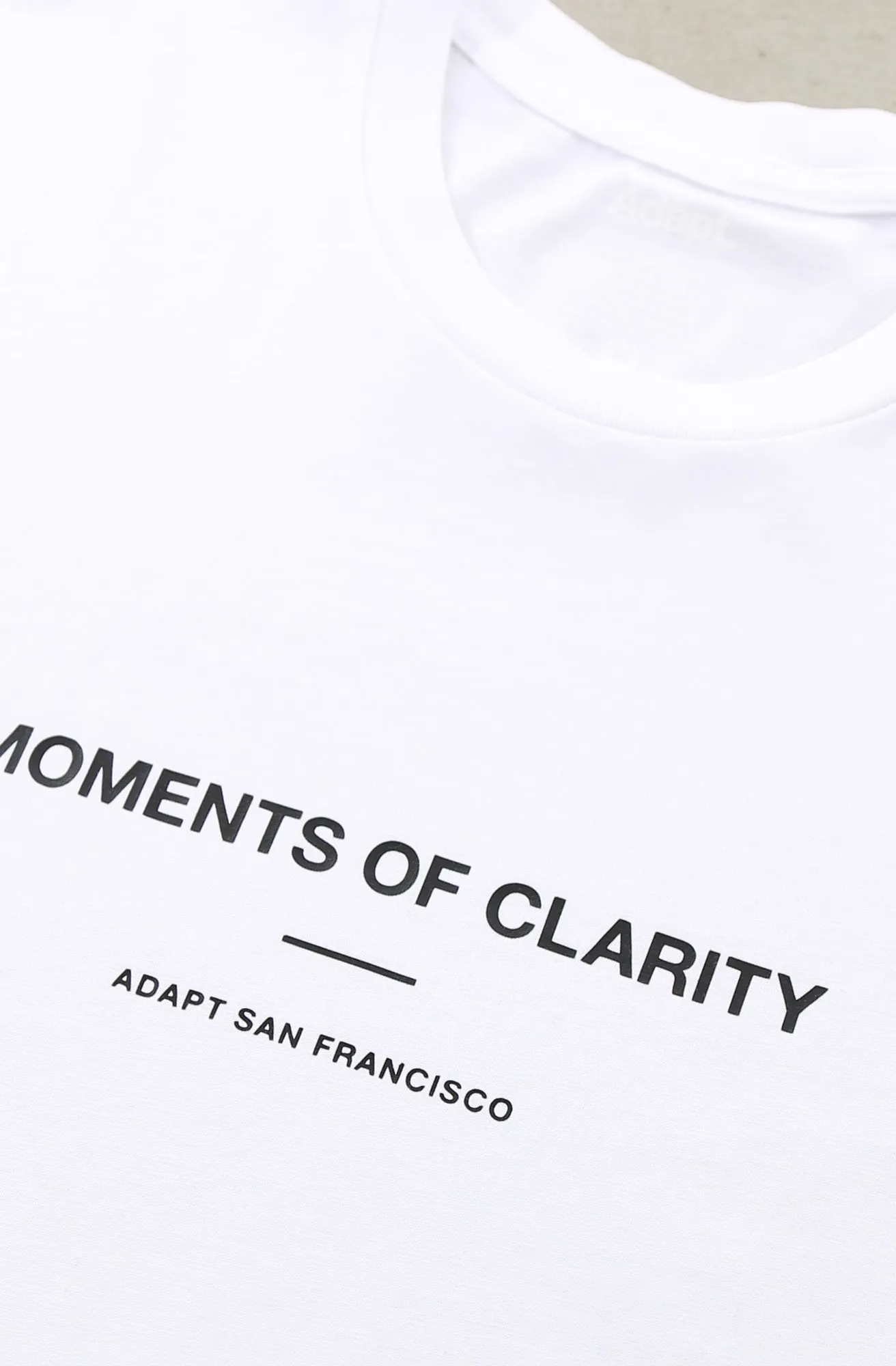 Affordable accessibility Moments of Clarity (Men's White A1 Tee)