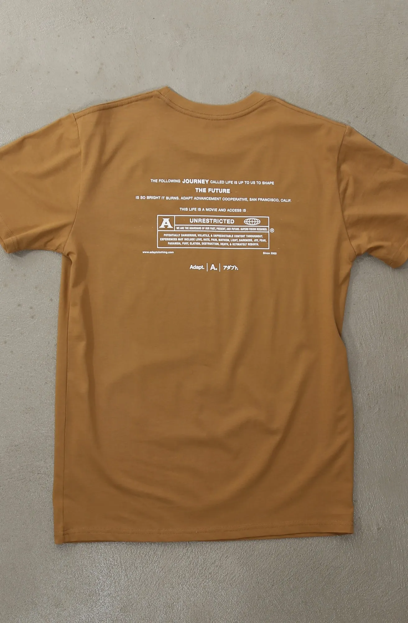 Unrestricted (Men's Camel A1 Tee) SoftTouchFinish