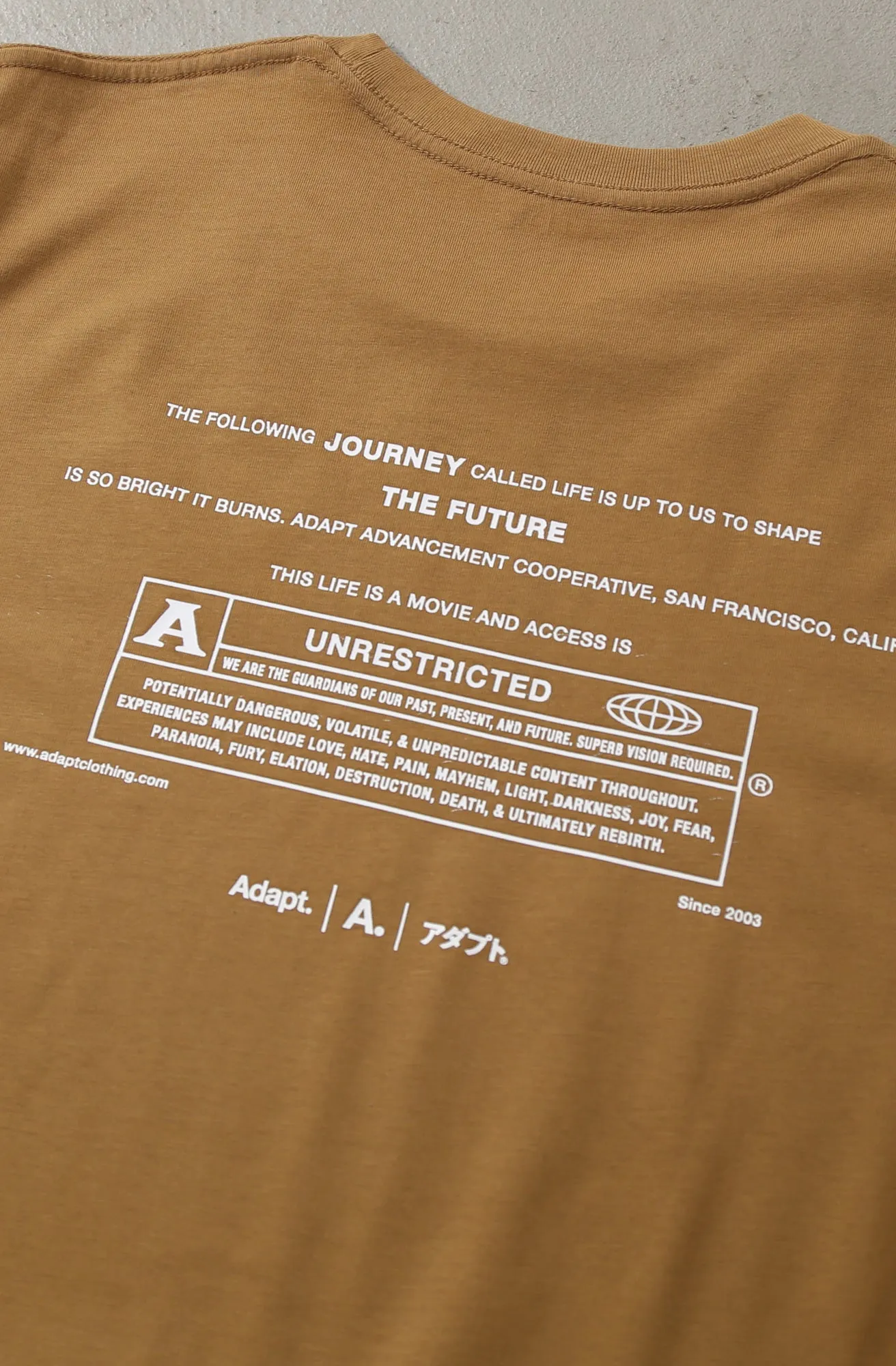 AllSeasonWear Recycled Material Unrestricted (Men's Camel A1 Tee)