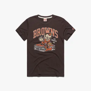Cleveland Browns Brownie Stiff Arm Stadium QuickDry Vintage authenticity