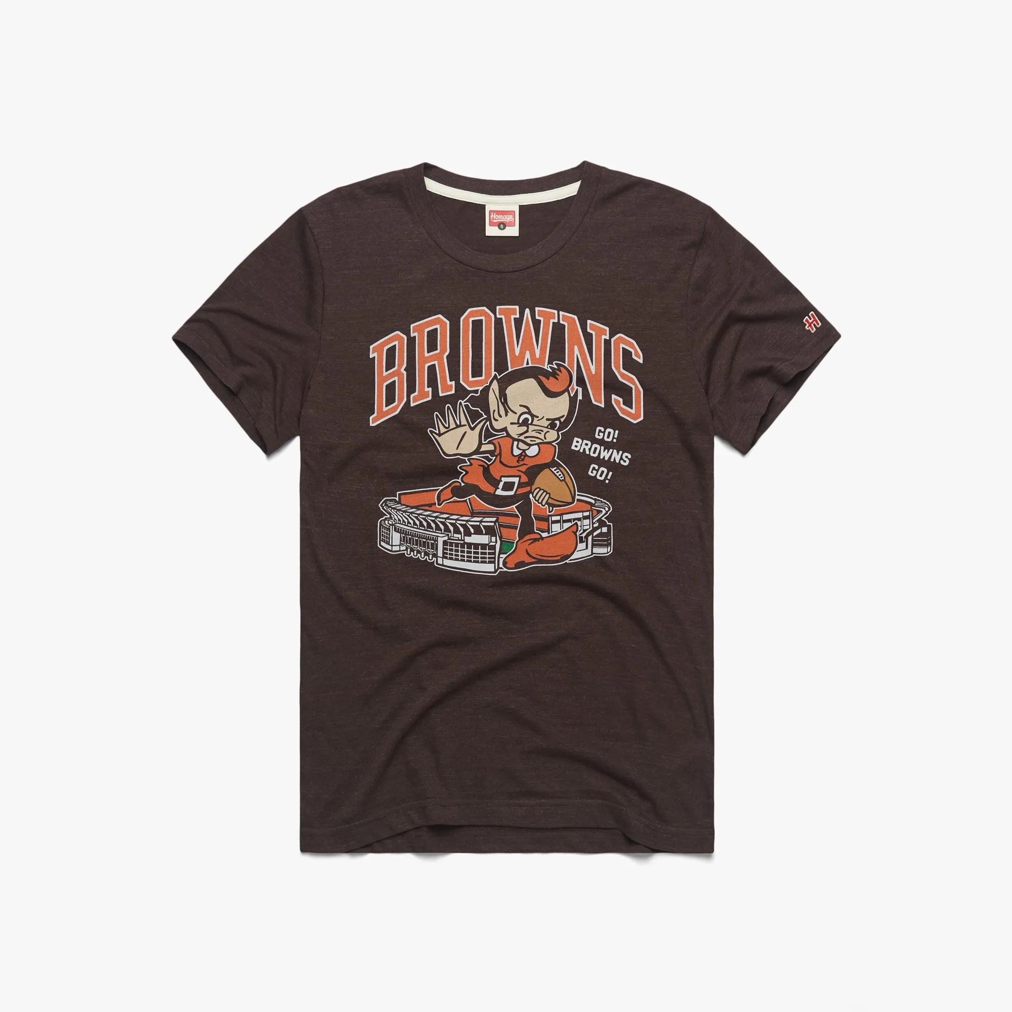 Cleveland Browns Brownie Stiff Arm Stadium Stretch Jersey Knit