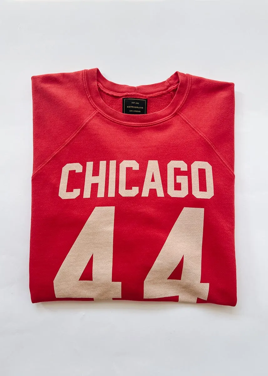 Chicago 44 Crop Crewneck - Red product gym ready performance product cost effectiveness