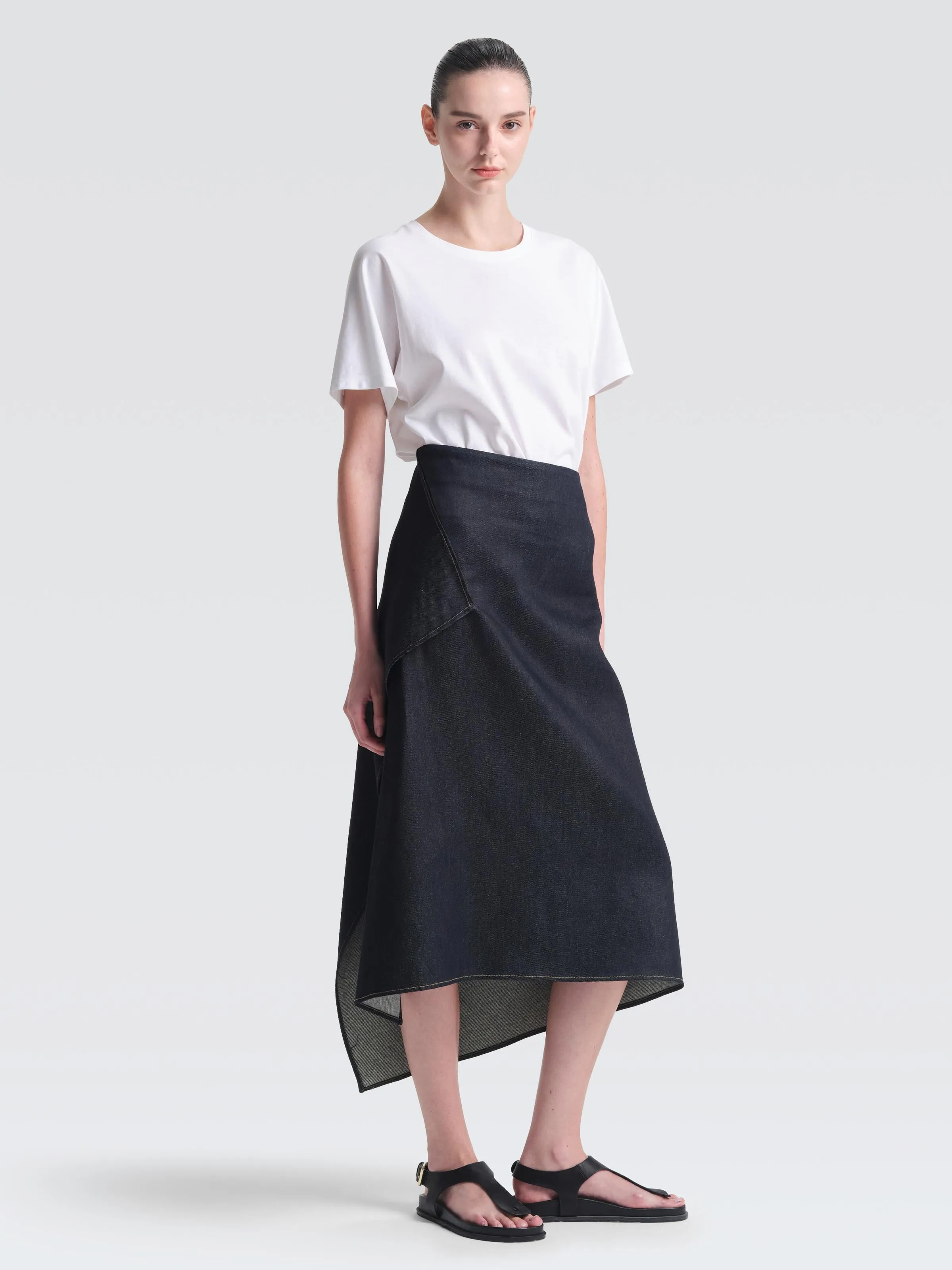 Denim Calloway Skirt Tie Dye Style Gentle Vibe