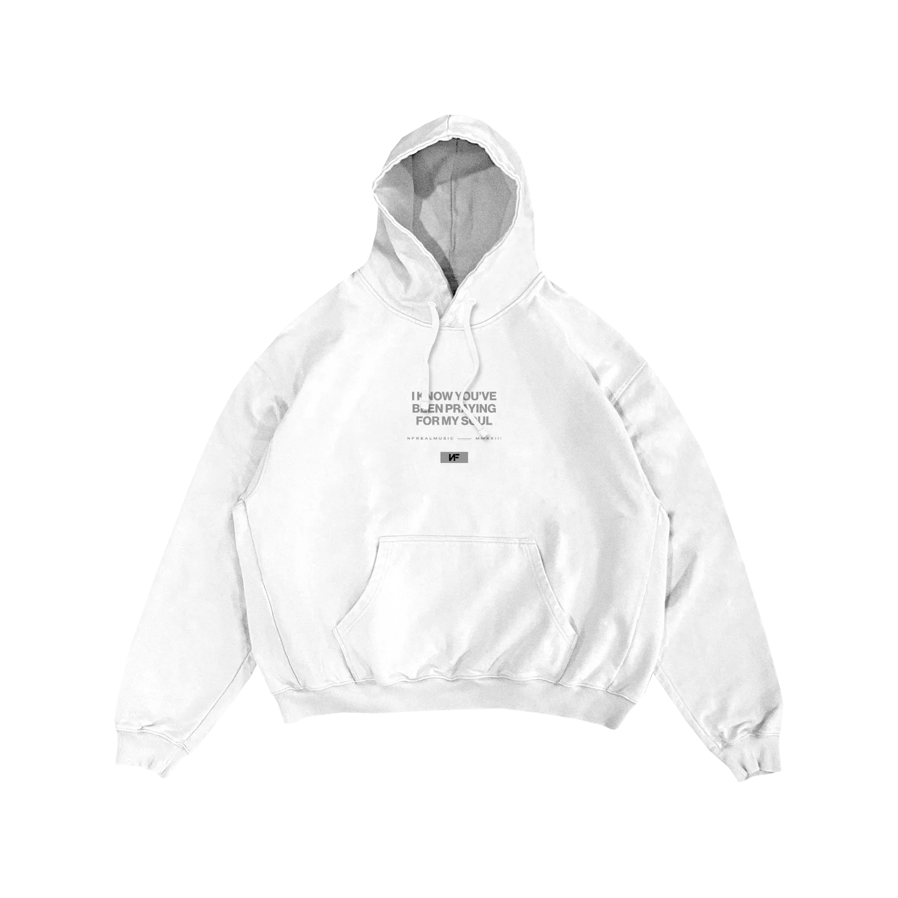 Trendy Streetwear Street Layering White Lost Soul Hoodie