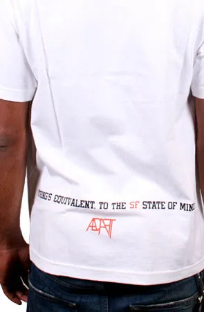 State of Mind (Men's White/Orange Tee) Customer Favorite Halloween