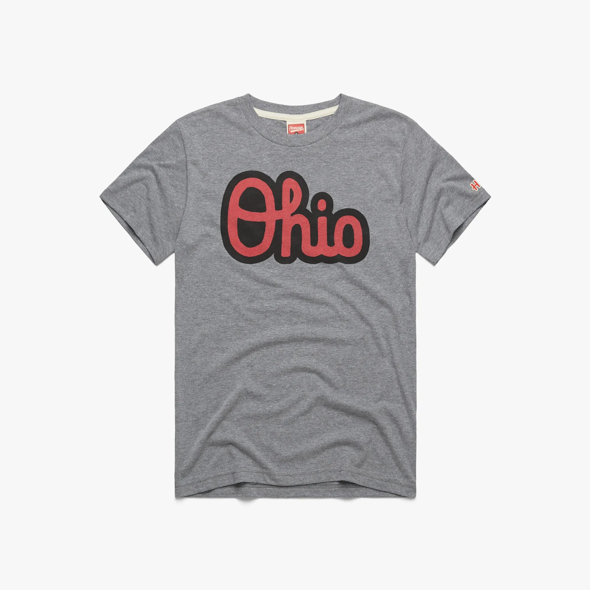 Laser Cut Edges Casual Design Fit Script Ohio Outline