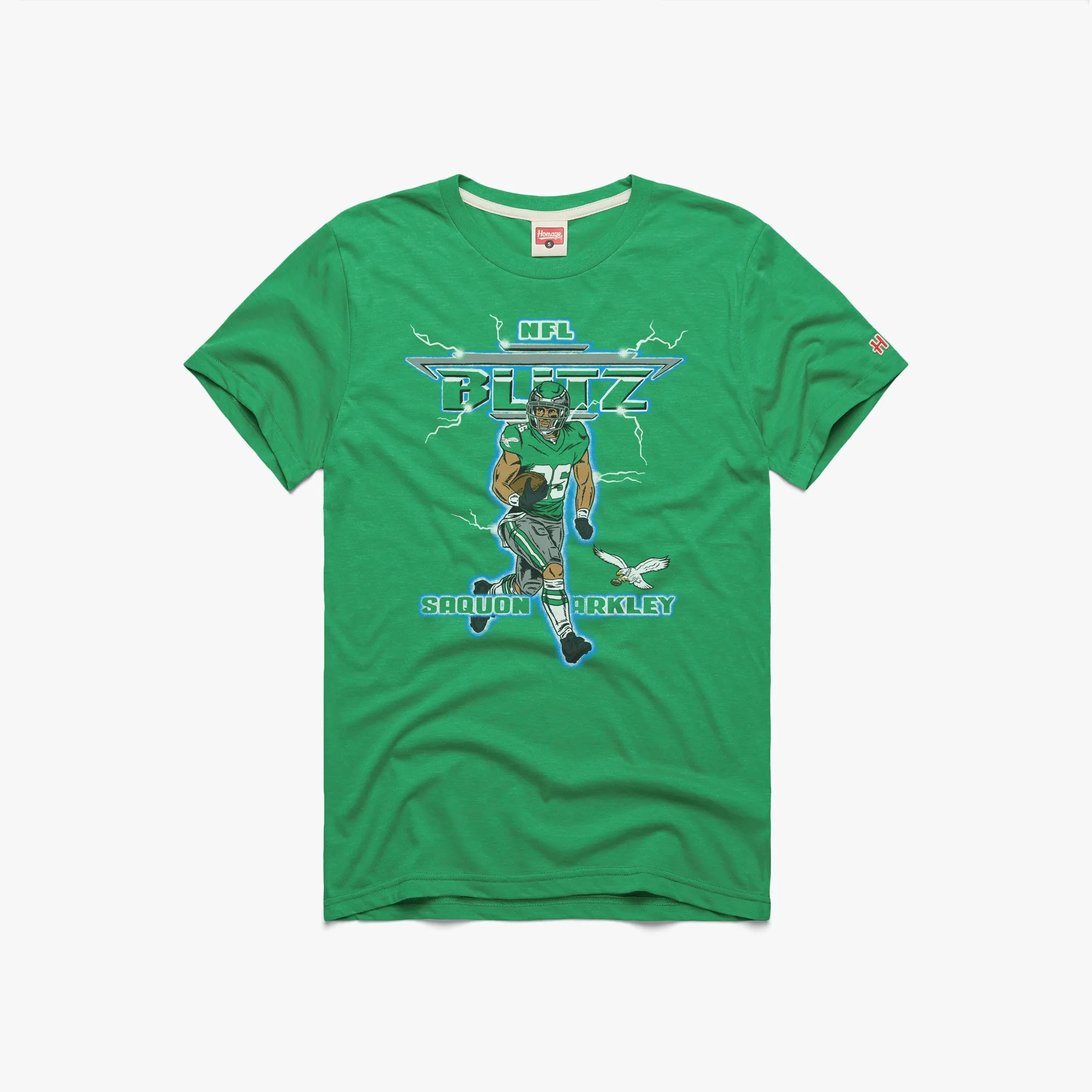 Stylish and Fun NFL Blitz Eagles Saquon Barkley