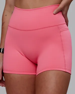 Fusion Ultra High-Rise 4" Short Pockets - Pink Lemonade Abrasion Defying Knee Patches
