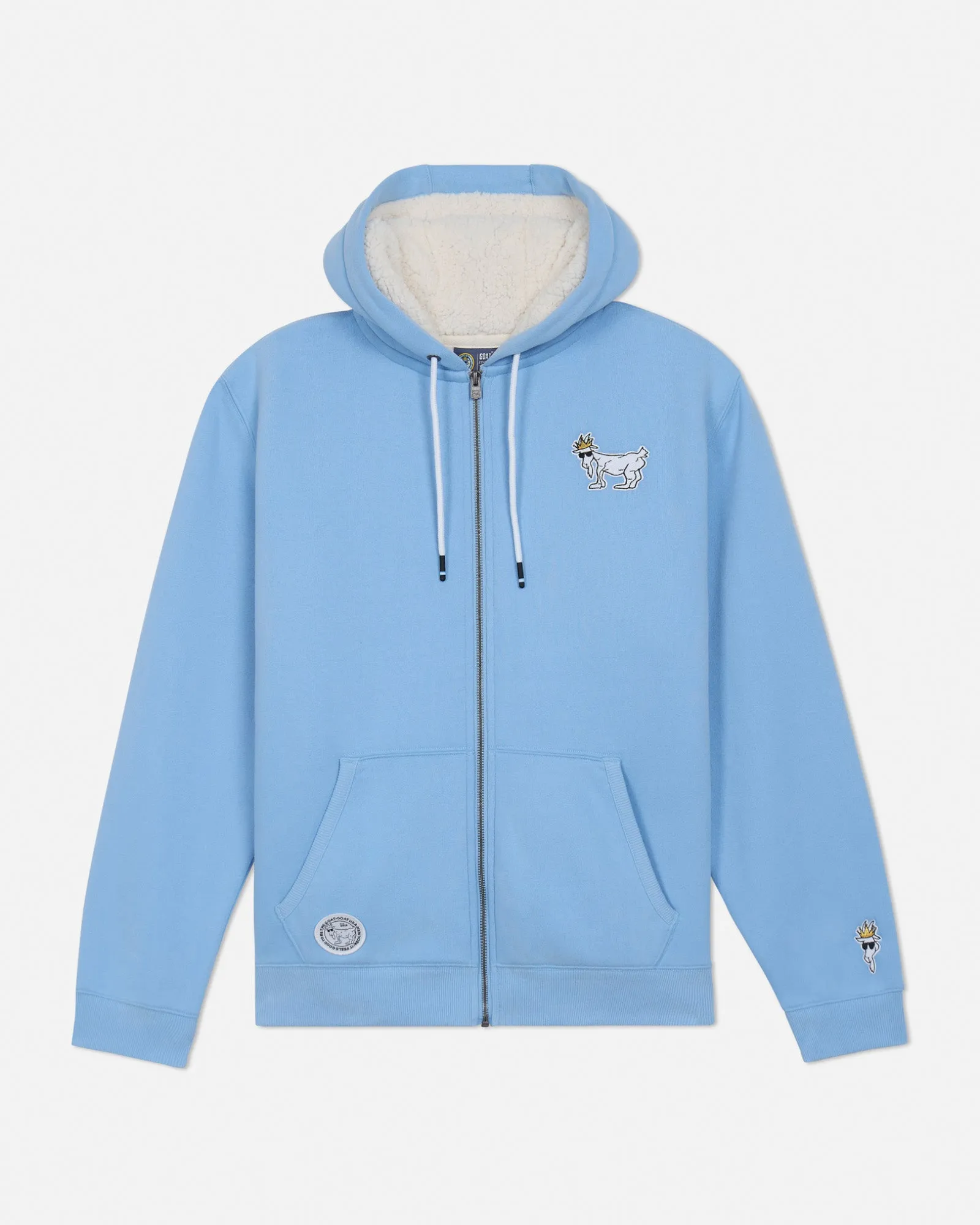 Weekend Look Sherpa-Lined Full-Zip Hooded Sweatshirt