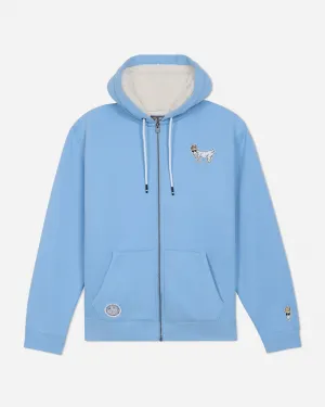 Sherpa-Lined Full-Zip Hooded Sweatshirt Velvet