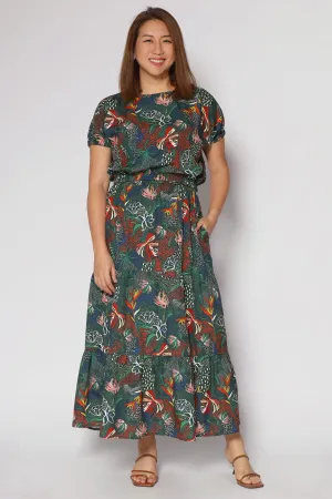 Jolin 2 in 1 Skirt Set in Birds of Paradise Design innovation