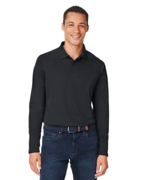 M208L - Harriton Mens Valiant Charge Snag and Soil Protect Long-Sleeve Polo Shirt Casual Style