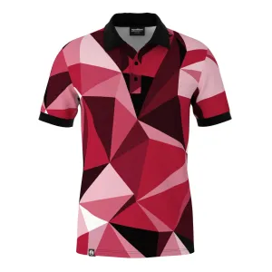 Cubes Magenta Polo Shirt Light Layer