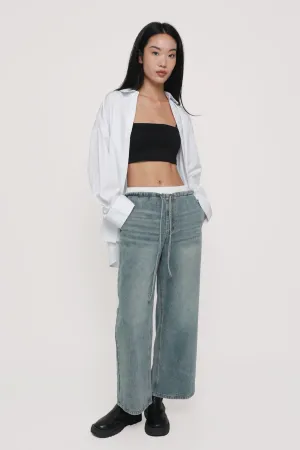 Effortless Clothing Douglas Drawstring Boxer Denim Jeans