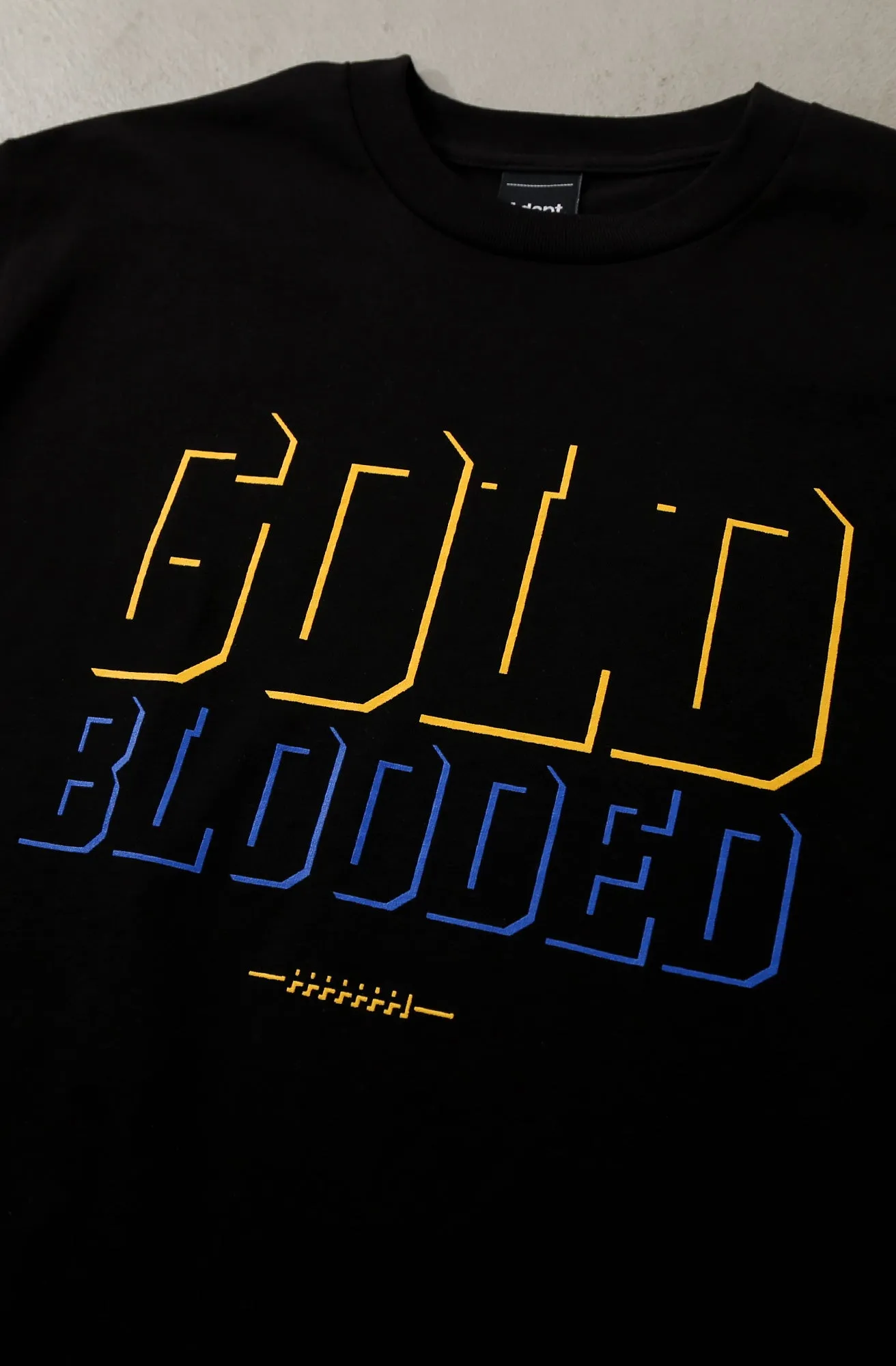 Adjustable Hem Cozy Vibes Gold Blooded Eclipse (Men's Black/Royal Tee)