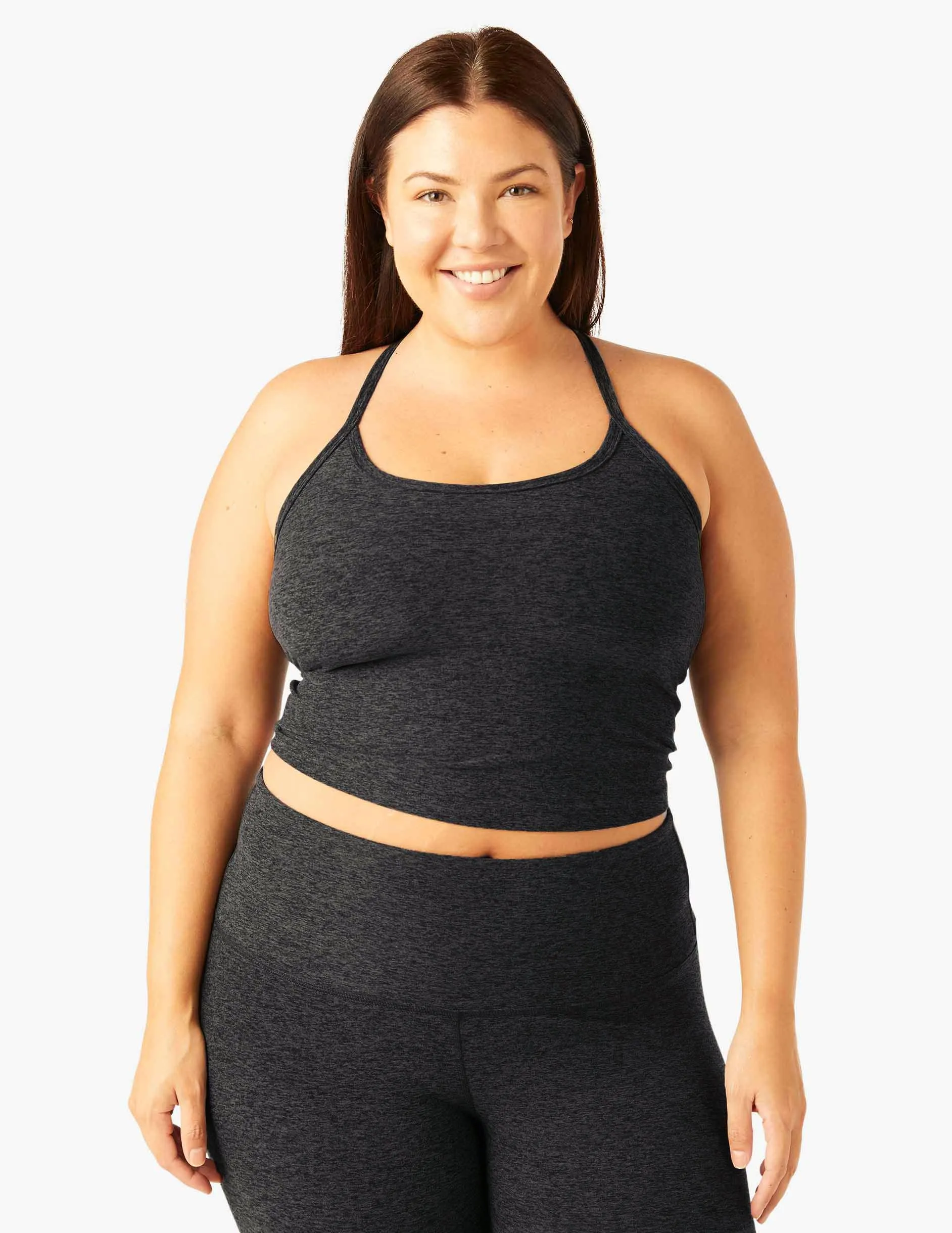 after sales service Fire resistant Spacedye Slim Racerback Cropped Tank