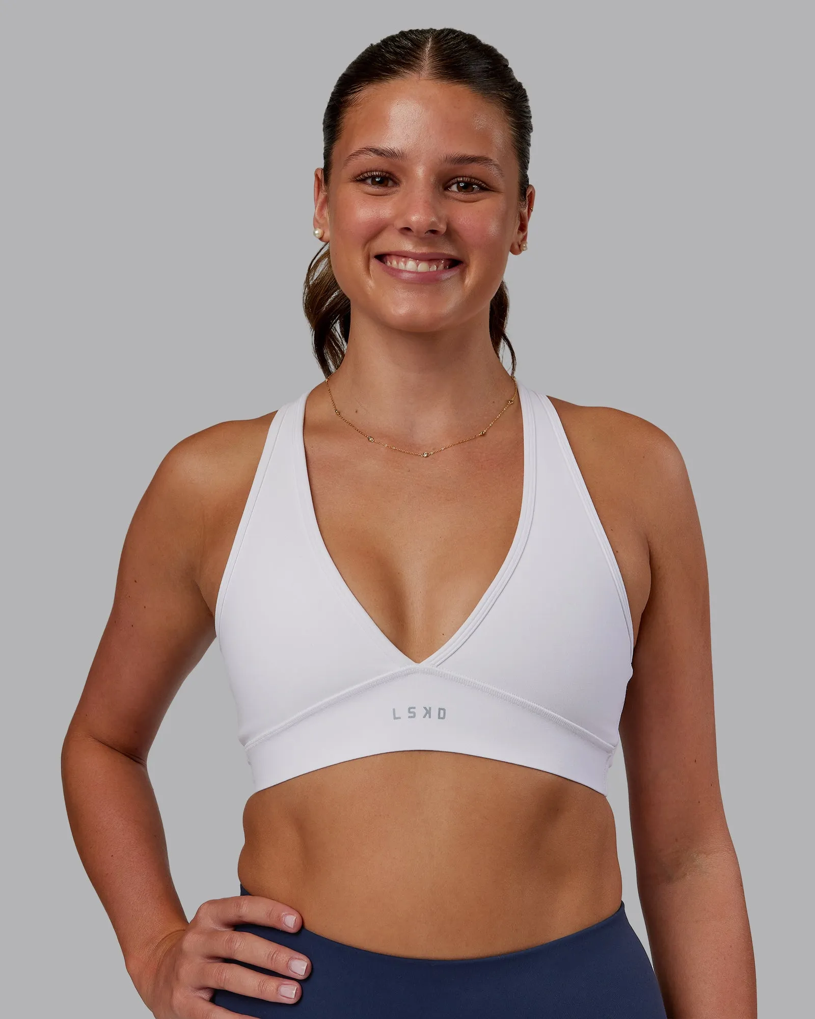 Lightweight Feel Stamina Sports Bra - White