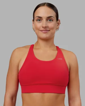 Supportive Underwire Accelerate Sports Bra - Scarlet