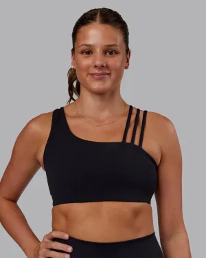 Crossback Non-Slip Structure Galvanise Sports Bra 2.0 - Black