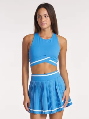 Stripe Overlap Bra Lightweight Strap Flexible