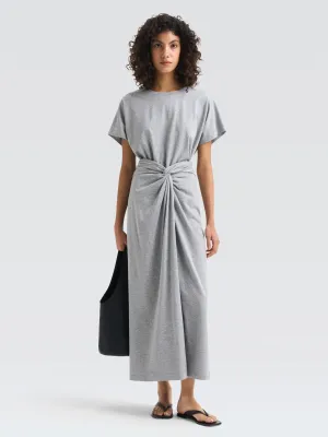 Leather Look Comfort Waistline Cotton Jersey Sumali Skirt
