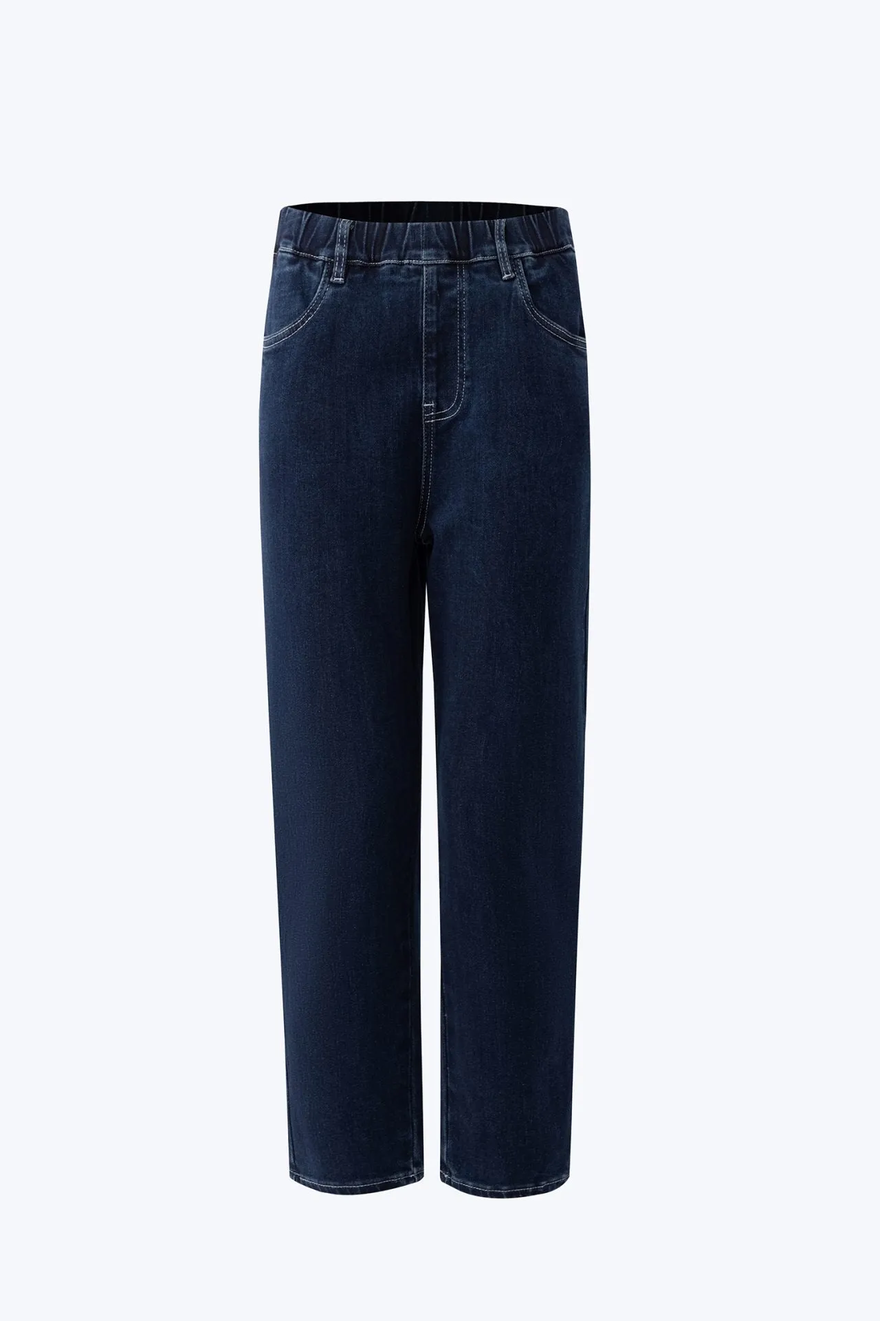 Denim Pull-Up Jeans - Dark Denim Timeless Option