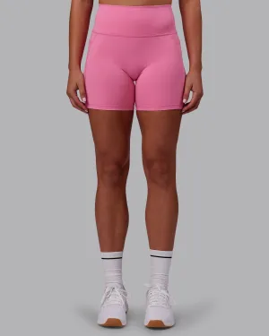 Quick Layer Wear MultiPurposeUtility Fusion Ultra High-Rise 6" Short Pockets - Candy Pink