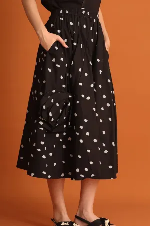 Travel Friendly Elastic hemline CHOSEN - Jiyeon Polkadot Skirt