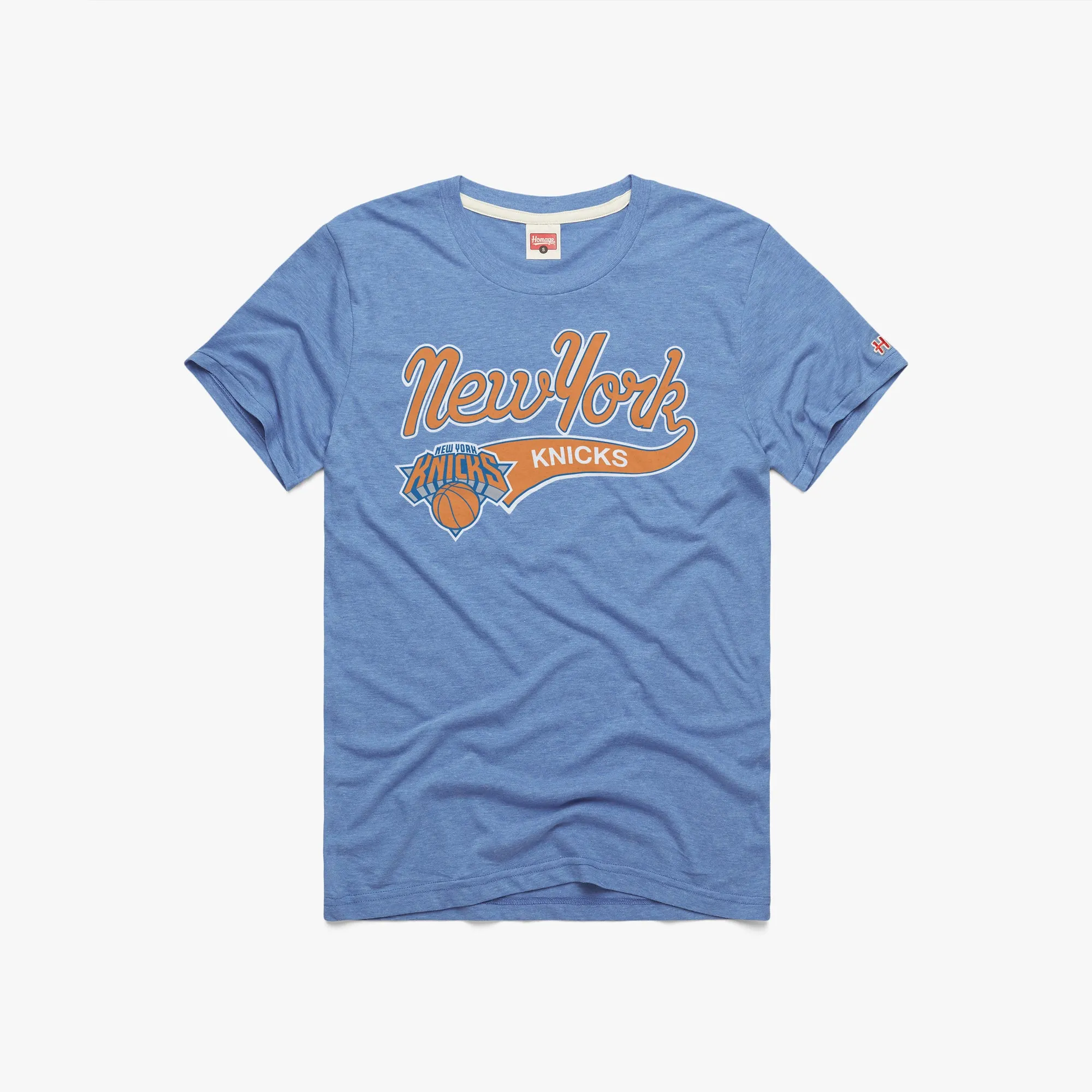 Round neck simplicity college Script New York Knicks