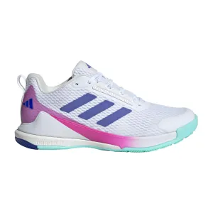 Safe Stop adidas Women's Novaflight 2 W Volleyball Shoe - White/Blue/Aqua