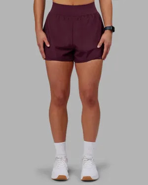 Adaptive Temperature Control Light Comfort Challenger 3" Lined Performance Short - Cherry Lacquer