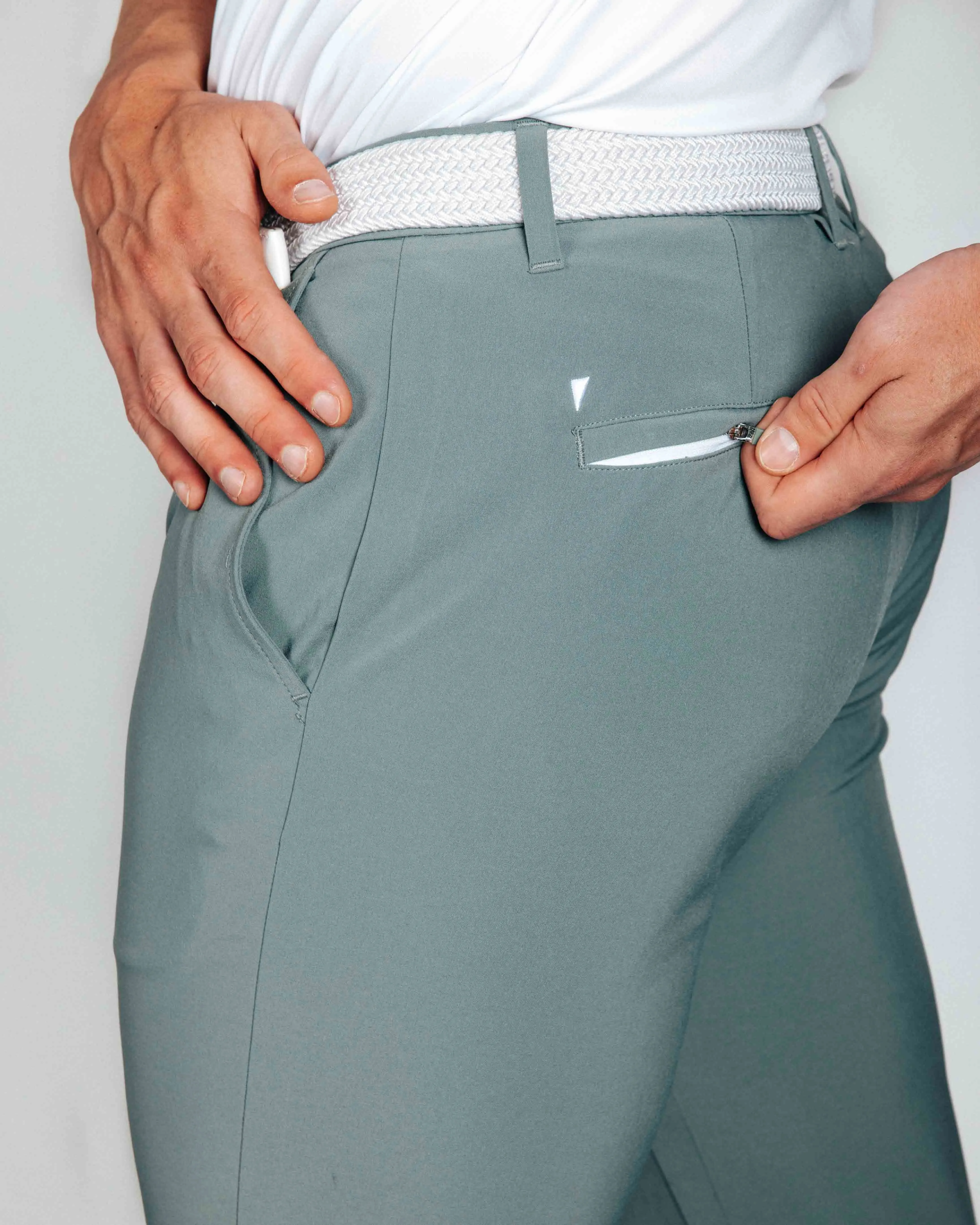 Men's Smoke Green Golf Jogger Everyday Active Wear Tropical Active